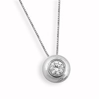 Necklace Woman  Collana Punto Luce in White Gold Diamante PUNTOLUCE0.12